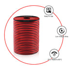 VIABRICO 14AWG 100FT Electrical Wire Cable 2 Conductors Red Black Hookup LED Lighting Strips Flexible Extension Cord 14Gauge Copper Clad Aluminum 12V/24V DC