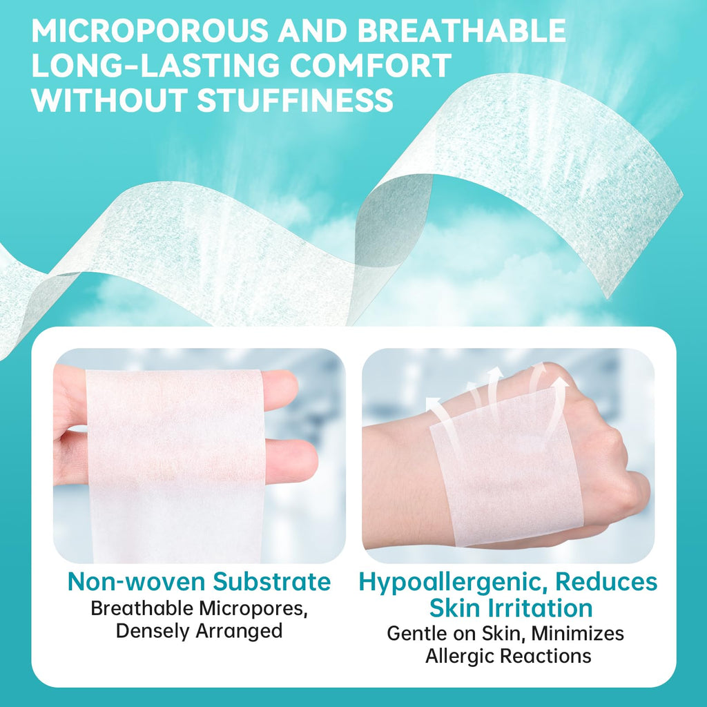 Dimora Paper Medical Tape 8 Rolls- Hypoallergenic White Surgical Tape for Sensitive Skin，Breathable First Aid Wound Tape with Pain-Free Removal，Secures Dressing and Medical Devices -2" x 10 Yards