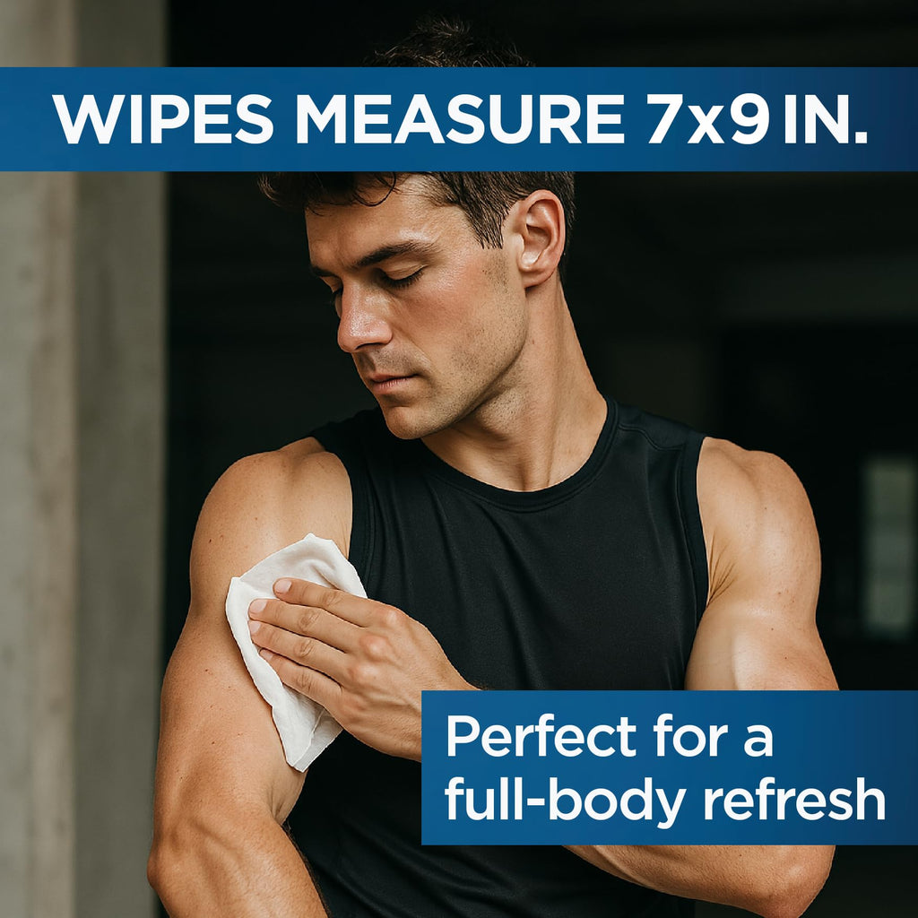 Defense Soap All Natural Body Wipes 2PK with Tea Tree Oil | Wrestling, Combat, Camping, Gym, Post Workout Shower Wipes for Men and Women. 40 Count (Pack of 2)