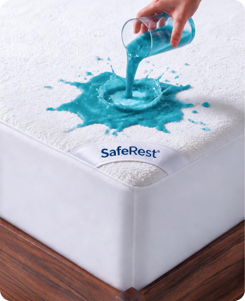 SafeRest Waterproof King Size Mattress Protector