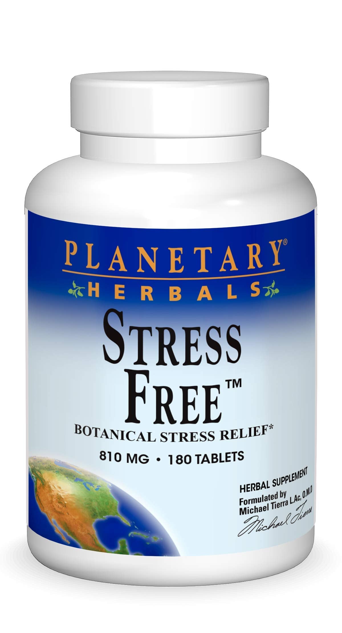 Planetary Herbals Stress Free, 815 mg - 180 Tablets