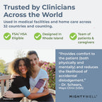 Mighty Well PICCPerfect PICC Line Cover: Soft Touch Double Layer PICC Line Arm Cover | Solid Black, Medium