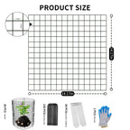 Wedmetal 30 Pcs Plant Protectors from Animals,Protect Plants from Deer 10 Sets Metal Plant Cages Animal Intrusion Barrier Wire Mesh Easy to Assemble/Store Vegetable Garden Protection 12 * 12“