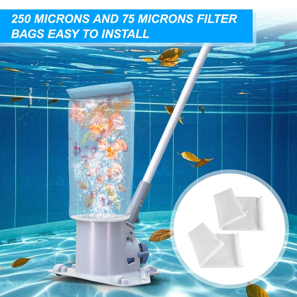YIBEICO 2 PCS Replacement Filter Bags for KOKIDO XTROVAC 410 for XTROVAC 910, 250 Microns and 75 Microns Filter Bags Set
