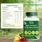 Boreome Zafira Recovery Foundation Capsules – Clear Mental Fog, Reduce Hair Loss & Boost Digestion | Clinically Tested, All-Natural Ingredients，Non-GMO, 60 Capsules