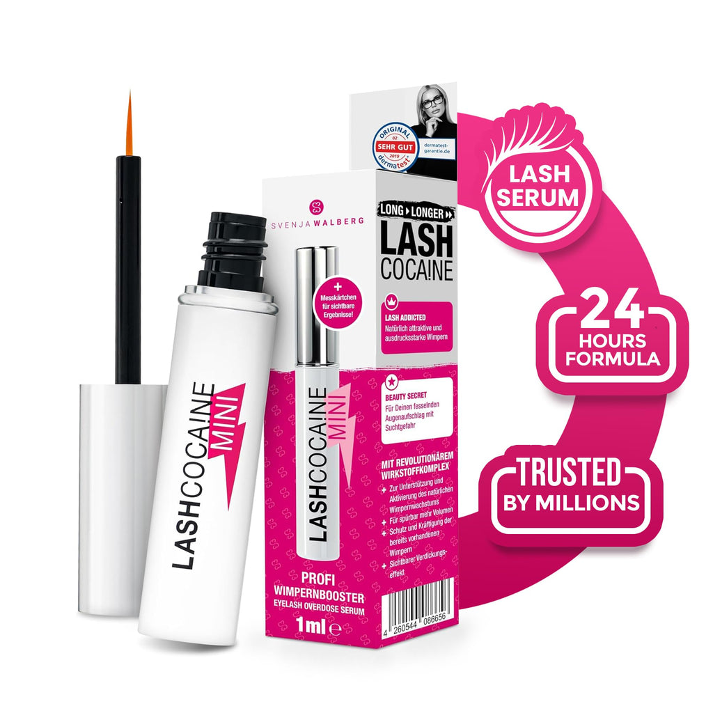 MINI LASHCOCA!NE Eyelash Growth Serum – Lash Enhancer for Longer, Fuller & Thicker Lashes – Paraben-Free, Nourishing Formula with 2-fold active approach – 1ml- SVENJA WALBERG