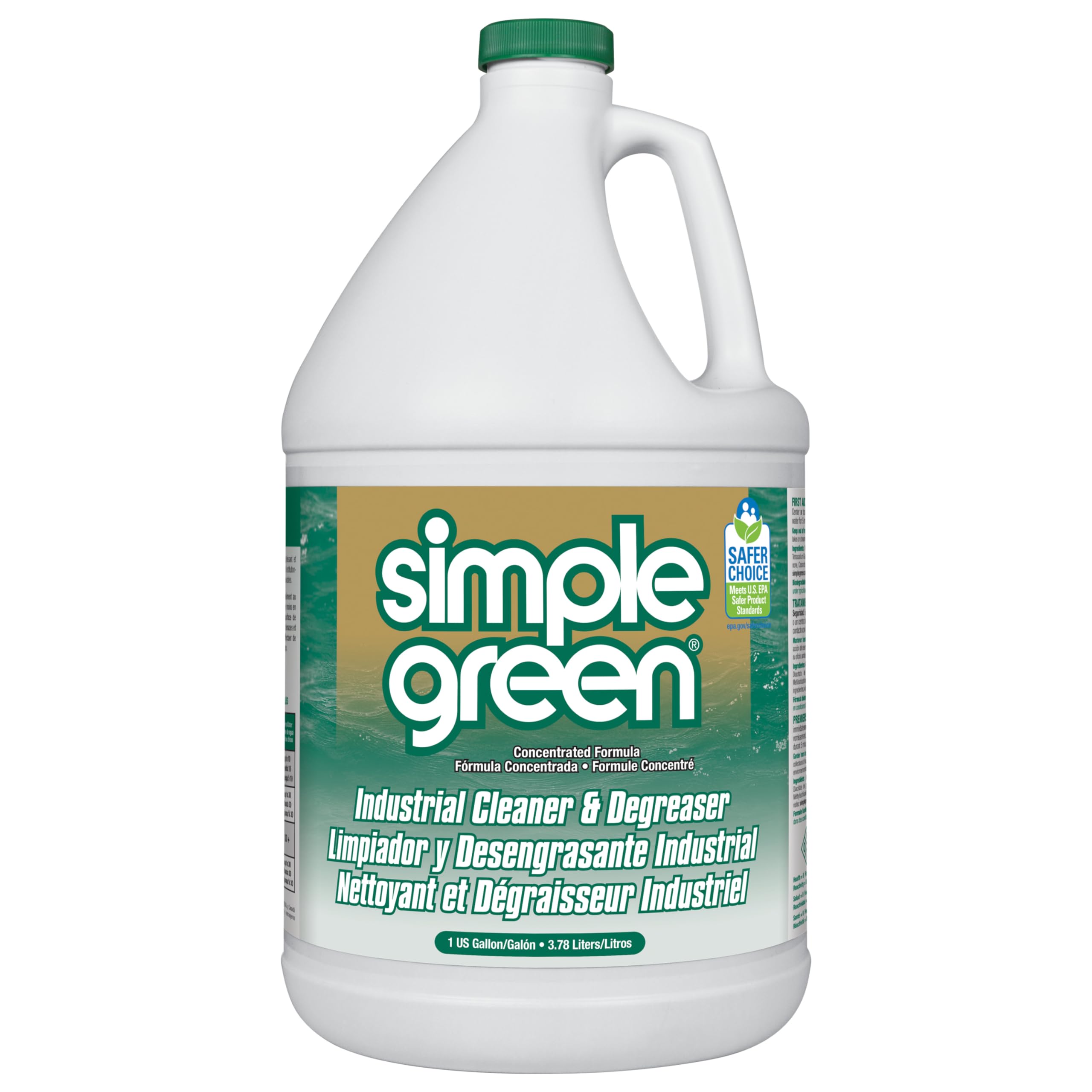 Simple Green Industrial Cleaner And Degreaser, Concentrated, 1 Gal Bottle (Pack of 4)