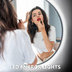 dalattin White LED Strip Lights 50ft Dimmable Bright 24V Led Light Strip 6500K Daylight White 900 LEDs Lights for Bedroom, Mirror, Kitchen, Strong Adhesive（2 Rolls of 25ft）
