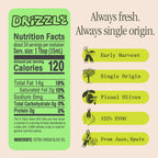 Graza Drizzle Extra Virgin Olive Oil, Finishing Oil - High Polyphenol Early Harvest EVOO Finishing Oil in a Squeeze Bottle - Single Origin Olive Oils from Spain - 16.9 Fl Oz (500ml)