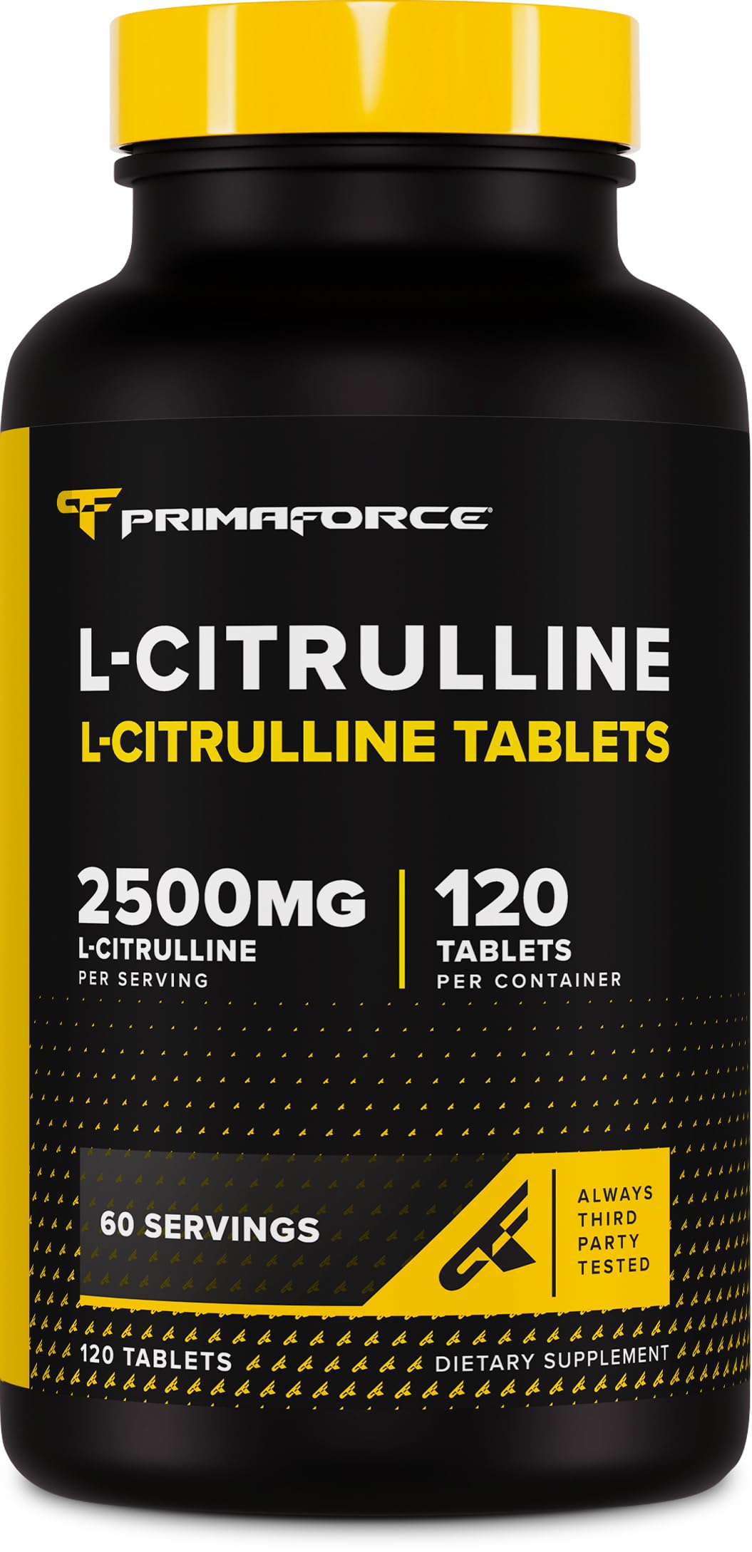 Primaforce L-Citrulline 2500mg per Serving, 60 Servings; 120 Tablets