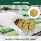 Jowlawn 1" Rockwool Cubes for Hydroponics 200 Plugs with 50 Pack 1.5 inch Net Pots Hydroponics Supplies Cups for Rooting, Clone Plants, Starting Seeds, Ideal Rockwool for Hydroponic Growing