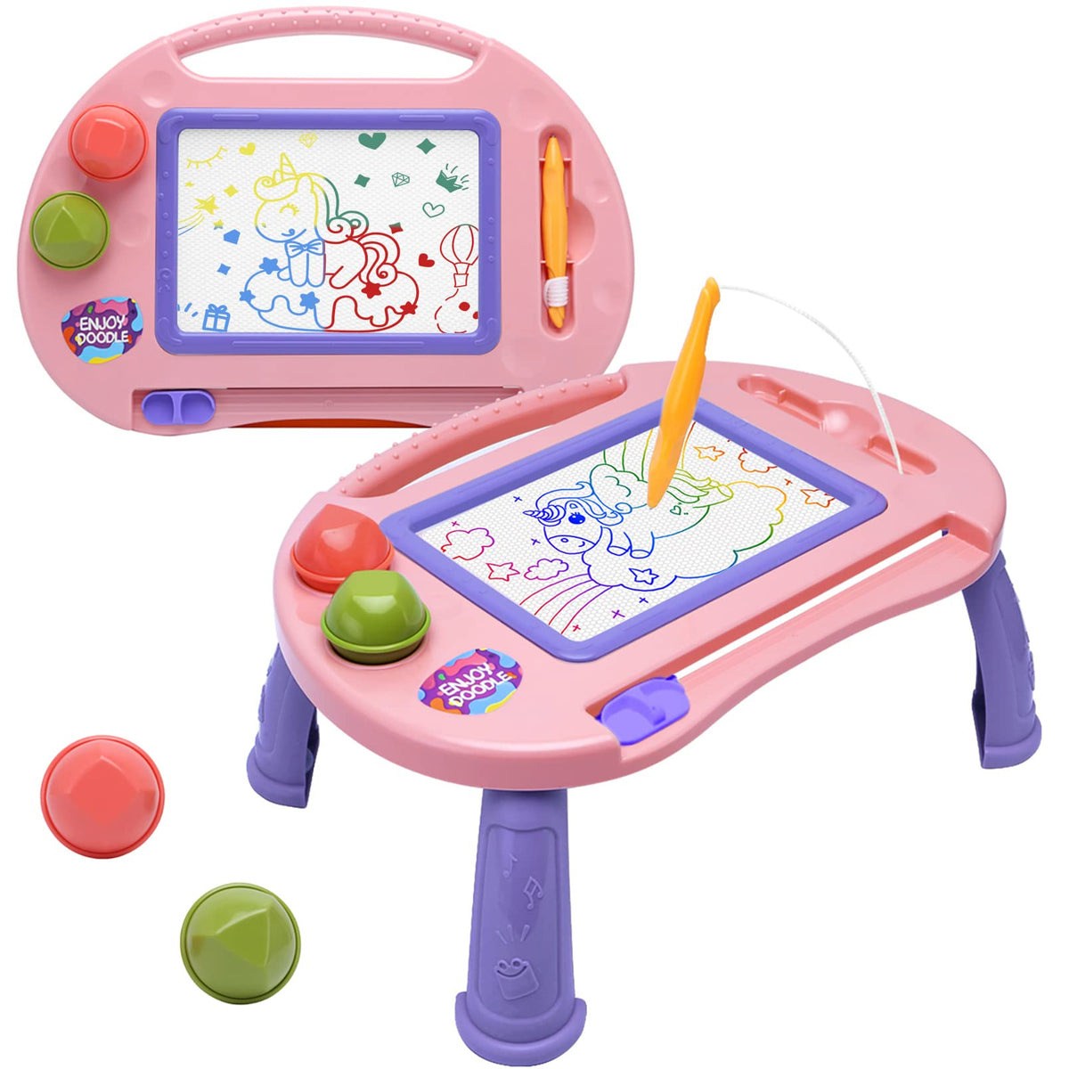 BABLOCVID Magnetic Drawing Board for Toddlers Girl Toys Doodle Board Pad