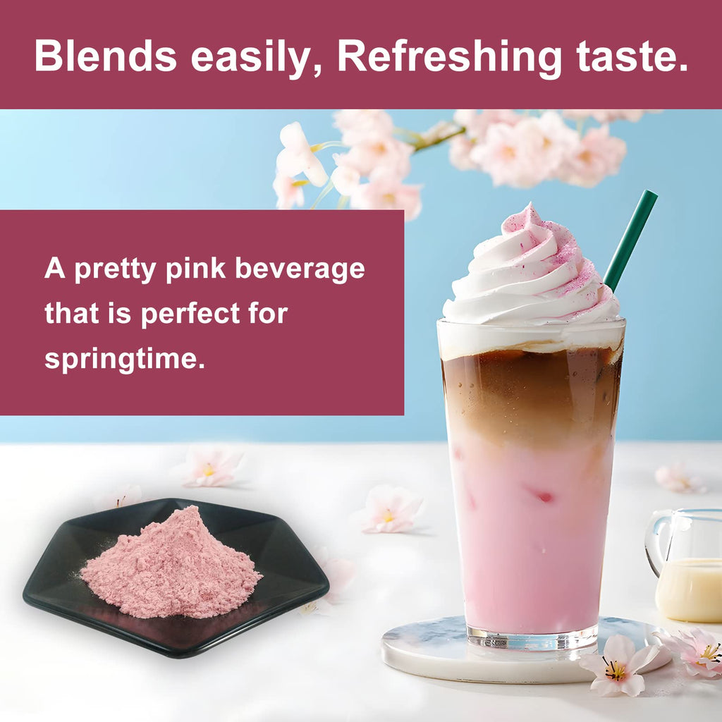 GRELIM Sakura Powder Premium Original Cherry Blossom Powder for Baking,Made in Kanagawa Great for Springtime Beverage, 4.23 Oz