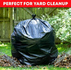 Heavy Duty 55 Gallon Trash Bags (100 Count) - Extra Large Black Commercial Garbage Bags, 2 Mil Thick Leak-Proof Liners for Kitchen, Restaurant, and Large Household Clean-Up