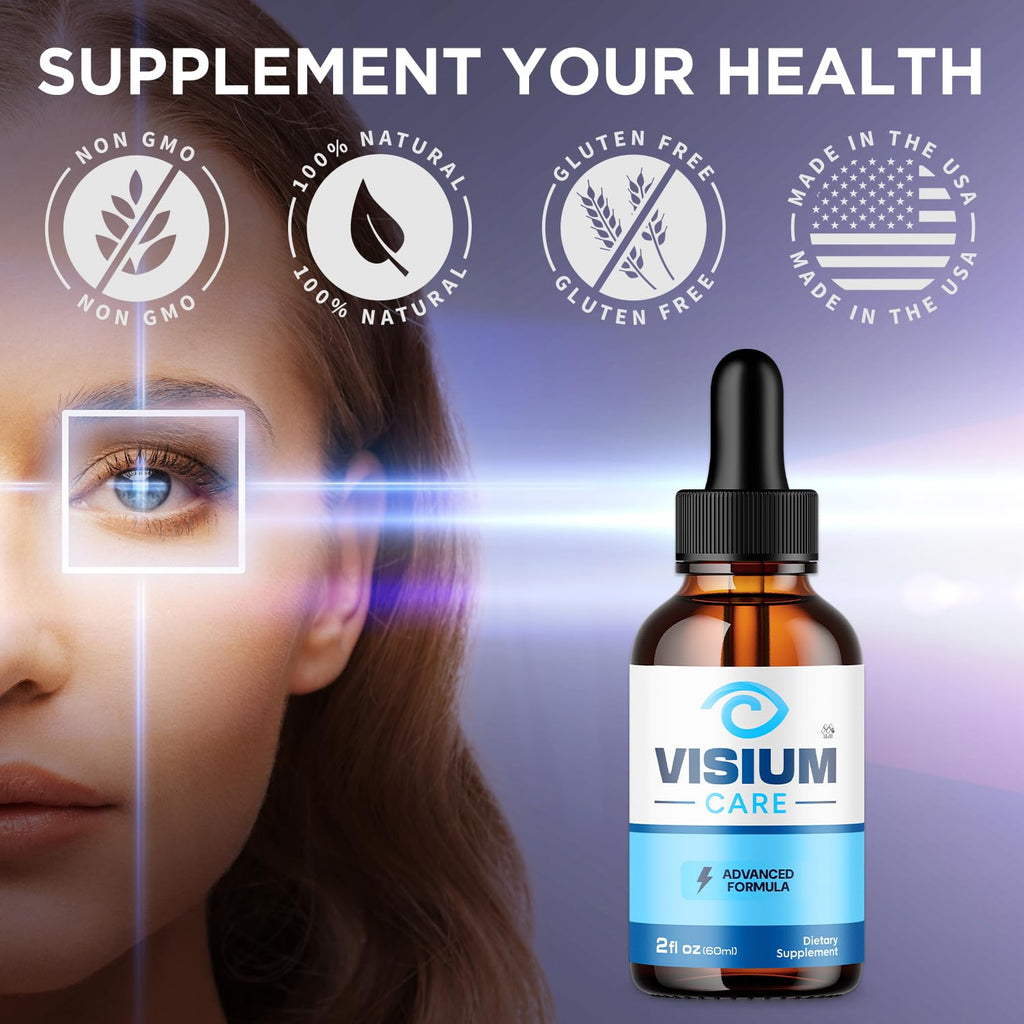 Visium Care Drops , Official VisiumCare Drops with All Natural Ingredients , Advanced Overall Health and Wellness Vitamin Formula Maximum Strength Active Lifestyle Multivitamins Support (30 Servings)