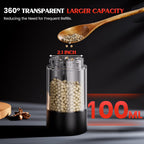 Electric Salt and Pepper Grinder Set Automatic Battery Pepper Mill Shakers Adjustable Coarseness Upgraded Larger Capacity with Led Home and Kitchen Appliances White Elephant Gifts for Women Men