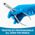 DANYDENT Distal End Cutter Orthodontic Plier – Hold & Cut Hard and Soft Wire - Professional Braces Wire Cutter - Tungsten Carbide Inserts - Easy To Use Dental Tools Stainless Steel Braces Essentials