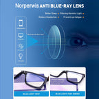 NORPERWIS 6 Pack Ladies Reading Glasses for Women Blue Light Blocking Spring Hinge Fashion Eyeglasses Readers for Women (Mix Color, 2.00)