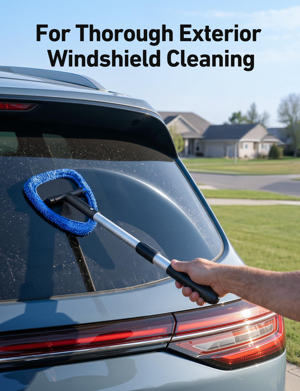 AstroAI Windshield Cleaner Tool & Car Interior Detailing Kit, Blue, 21 in