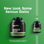 Optimum Nutrition Serious Mass, Weight Gainer Protein Powder, Mass Gainer, Vitamin C and Zinc for Immune Support, Creatine, Chocolate, 6 Pound (Packaging May Vary)