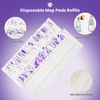 40 Pack Disposable Refill Pads for Power Mop™ Multi-Surface and for PowerMop™ Wood Mop, Repalcement Spray Mopping Pads for All Safe Floors