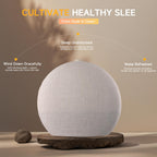 Geuuap Sunrise Alarm Clock White Noise Machine with Bluetooth Speaker,Khaki