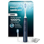 Philips Sonicare 5900 Series Electric Toothbrush, Pressure Sensor, 6 Brushing Settings, SmarTimer, BrushPacer, 21-Day Runtime, Gentle Professional-Clean Feel, for Sensitive Gums, Navy, HX7133/02
