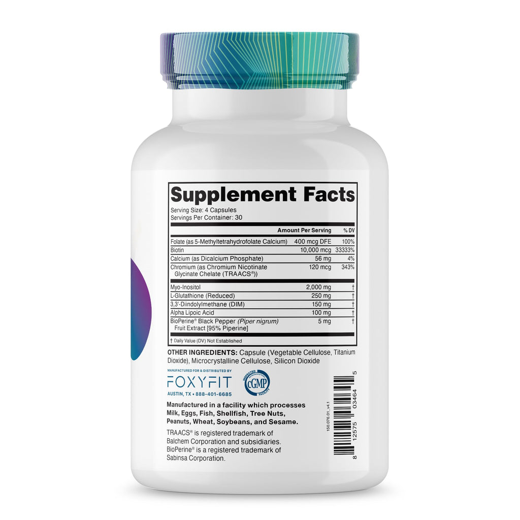 Essential Balance Hormonal Support and Vitamin Supplement for Women by Foxy Fit – Antioxidant, Healthy Skin & Hair for Daily Use* (30 Servings)