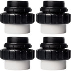 TonGass (4-Pack) 2" MIP x 2" PVC Hi-Temp Unions Compatible with Pentair Whisperflo & Intelliflo Pool Pumps Hand-Tightened Pool Pump High Temp Unions Replacement for Schedule 40 Male Adapters