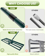30 Inch Lawn Leveling Rake with 78'' Adjustable Handle for Backyard/Garden