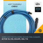 Dolphin Genuine Replacement Part — Durable 40 FT Blue Cable for Agile Robot Movement — 99958902-DYI