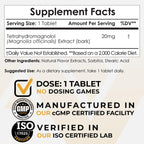 Nootropics Depot Tetrahydromagnolol Quick Dissolve Tablets | 20mg | Magnolia officinalis | Healthy Inflammation Response, Mood, & Gastrointestinal Support | 60 Count