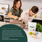 Beam Kids Multivitamin Powder – Kids Vitamins with Greens, Probiotic & Prebiotic, Immune Support for Children & Toddlers, No Artificial Sweeteners, For Picky Eaters, 20 Servings, Chocolate Chip Cookie