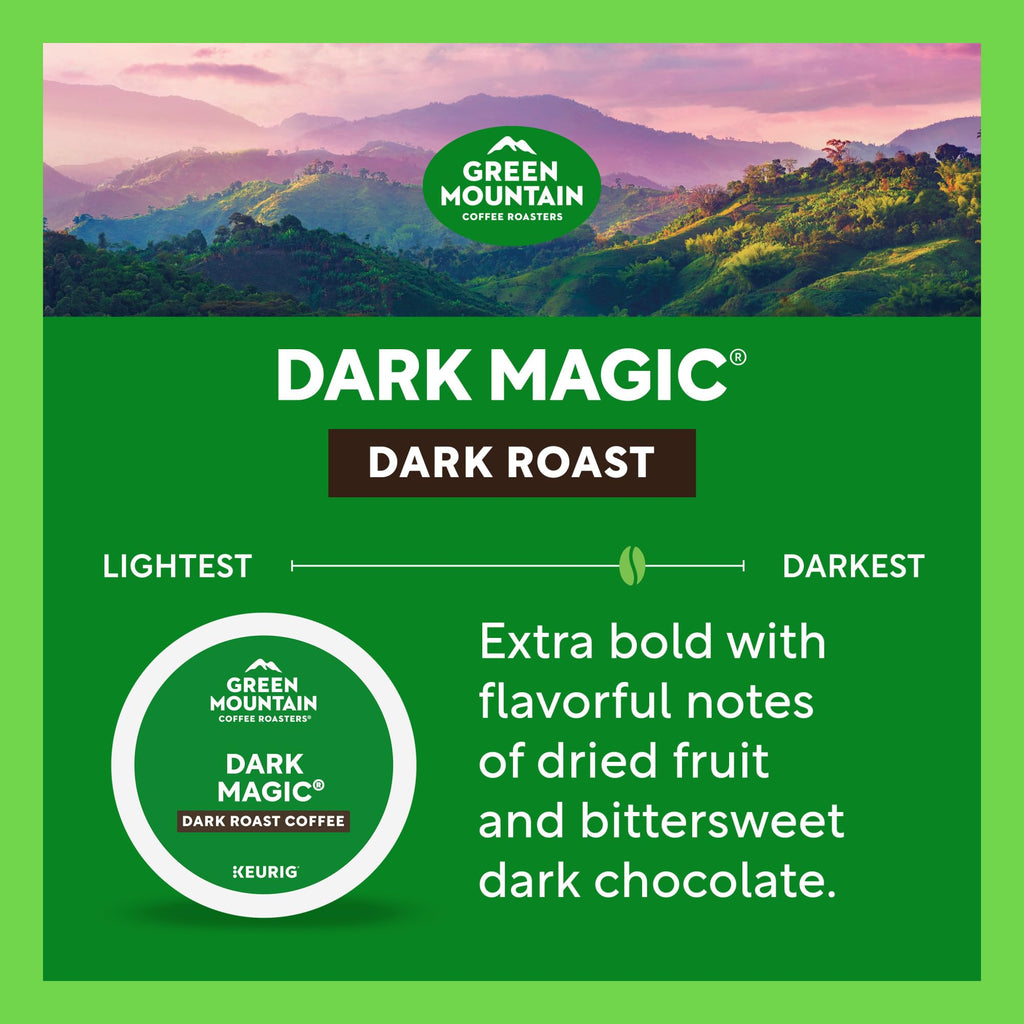 Green Mountain Dark Magic Coffee, K-Cup Pods, 72 Count