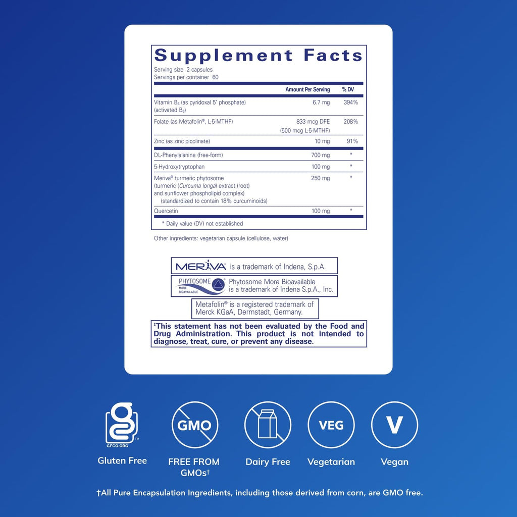 Pure Encapsulations NeuroPure | Hypoallergenic Supplement with Enhanced Support for Calmness and Stress Relief* | 120 Capsules