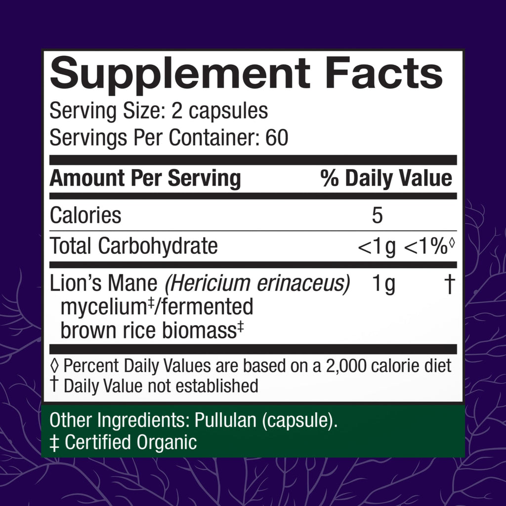 Host Defense Lion's Mane Capsules, 240 ct (Pack of Two 120 ct Units)