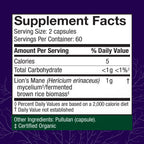 Host Defense Lion's Mane Capsules, 240 ct (Pack of Two 120 ct Units)