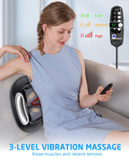 Lower Back Stretching Massager, Electric Lumbar Traction Device with Dynamic Stretching, Adjustable Temperature (104°F - 118.4°F), Vibration Massage - For the Lumbar Spine & Relieving Lower Back Pain