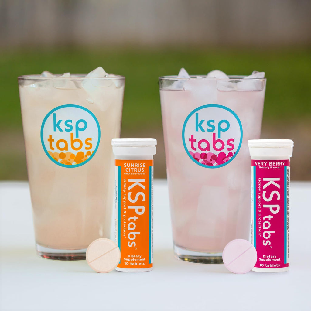 KSPtabs Trial Pack All Natural Hydration & Kidney Health Supplement to Combat Calcium Oxalate Crystal Formation - Berry, Lime, Citrus -3 Pack