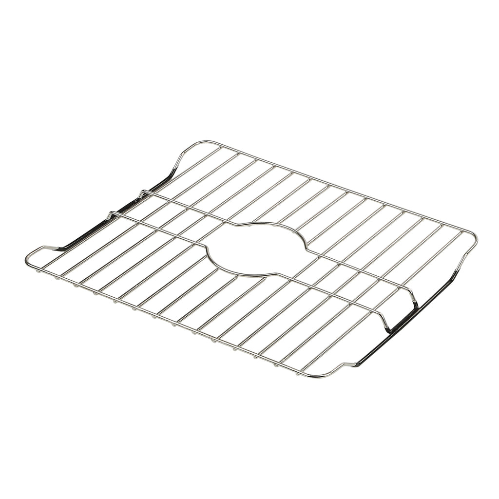 SunnyPoint 304 Stainless Steel Sink Protector Rack – Rust-Resistant Grid for Kitchen Sink Bottom, Scratch Prevention, Drainage Support, Fits Sinks 16.15" x 12.4", Center Drain Hole Required