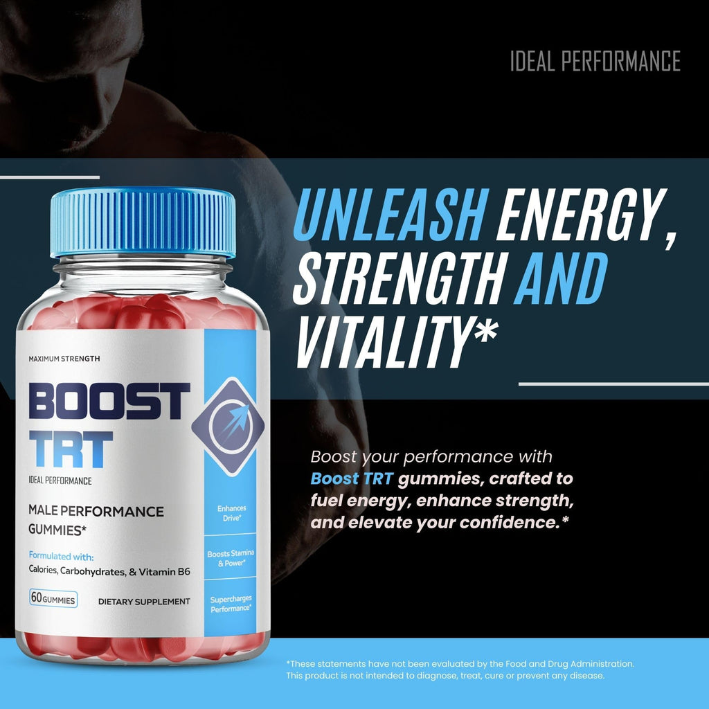 Boost TRT Gummies, Official Boost TRT Supplement Gummies - Maximum Strength Performance, All Natural Support Overall Health & Wellness, Premium BoostTRT Advanced Support Gummy Reviews (2 Pack)