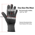 Exprosiflux 2 Pairs Non Slip TPE Gardening Gloves, Olive Green, M