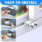 HYIEOU Sliding Window Locks (6 Sets), Secure Window Lock with Key, Window Locks for Up and Down Windows & Horizontal Sliding Windows, Adjustable Window Lock, Sturdy and Durable, Does Not Deform.