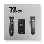 TPOB Slime 2 Barber Hair Clippers Trimmer Shaver Set for Men with Matte Green Case and X Fade Blade (Blackout)