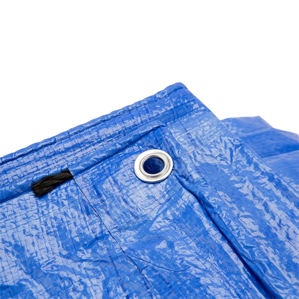 Grizzly Tarps by B-Air 20' x 30' Large Multi-Purpose Waterproof Heavy Duty Poly Tarp with Grommets Every 36", 8x8 Weave, 5 Mil Thick, for Home, Boats, Cars, Camping, Protective Cover, Blue