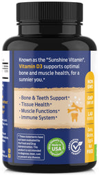 ForestLeaf Vitamin D3 50,000 IU | VIT D - VIT D3 Vitamin D Supplement for Women and Men | Bone Health, Teeth, Immune Support | Easy to Swallow Pills | High Potency WEEKLY Dose, 4-Year Supply, 240 Caps