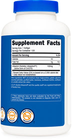 Nutricost Ubiquinol Softgels (120 Softgels | 100 mg Per Serving) - Superior Absorption Antioxidant | Active Form of CoQ10 - Gluten Free, Non-GMO