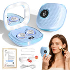 2025 Upgraded Ultrasonic Contact Lens Cleaner【50KHz Germany Super Motor】【Top1 Intelligent Chip-Smart Modes】 Gentle Cleaning & 99% Brightness, Portable Contact Lens Care Tools Home Travel (Blue)