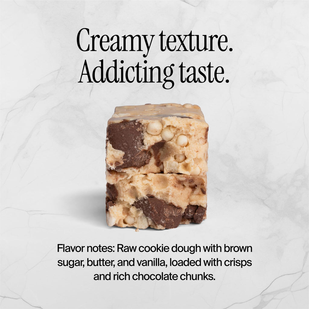 David High Protein Bars No Sugar - Sugar Free Protein Bars, Low Carb, Gluten Free - 28g of Protein, 150 Calories - David Bar On-The-Go Snack - Chocolate Chip Cookie Dough Flavor, Pack of 12