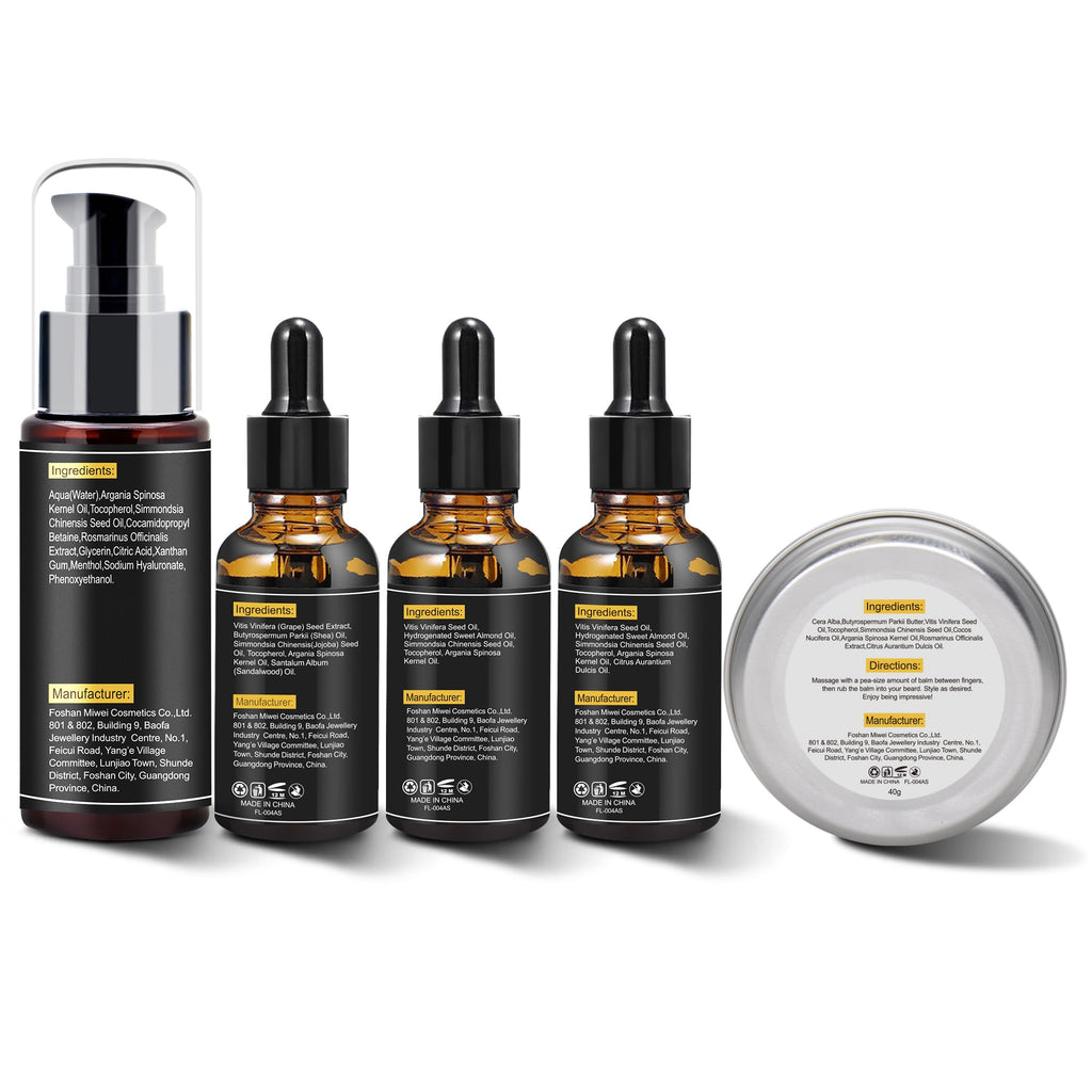 Beard Kit for Men, 3 Beard Oil Scents, Beard Care Gift Set for Dad, Husband